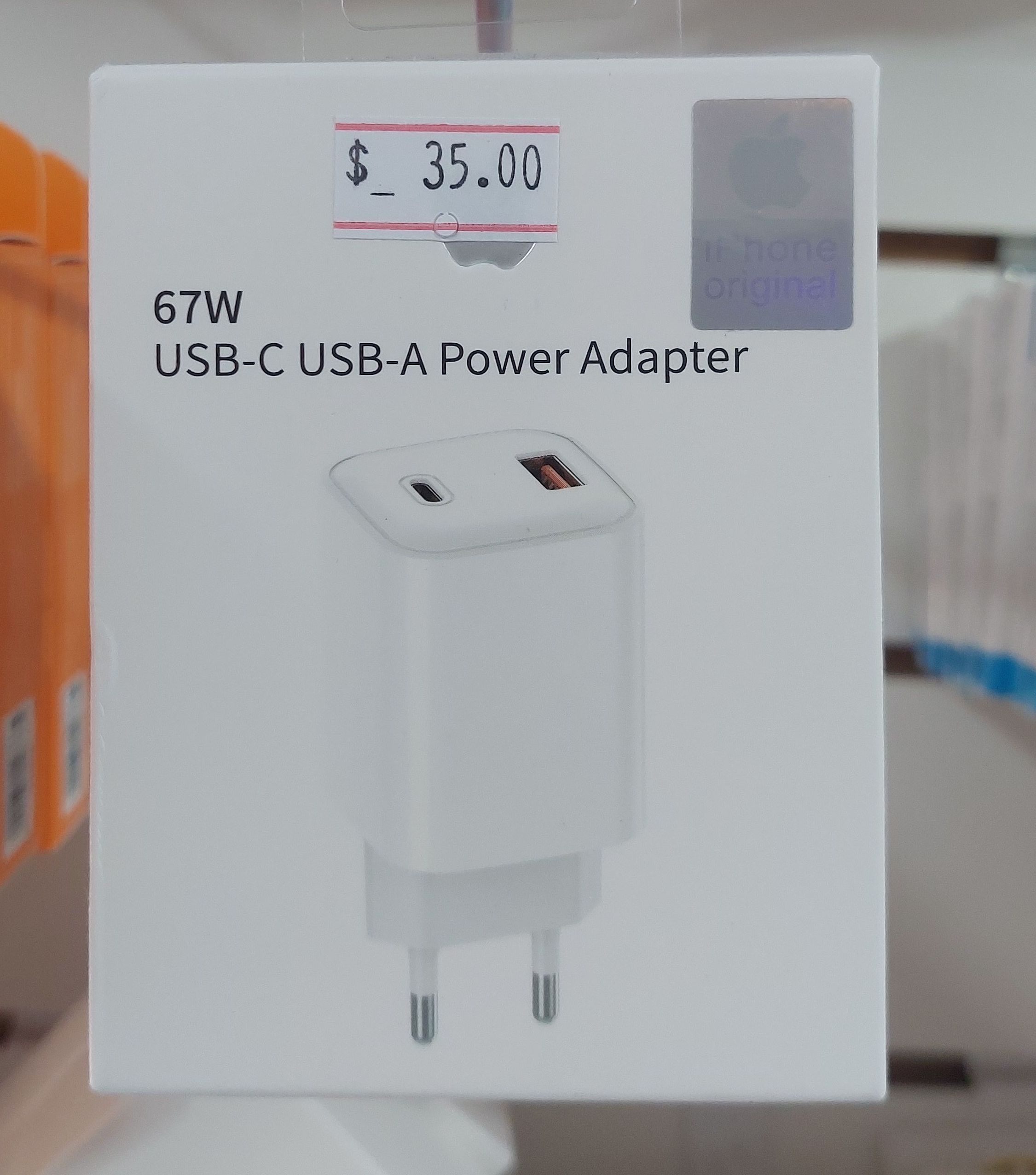 Fonte 67W USB Tipo C e Tipo A