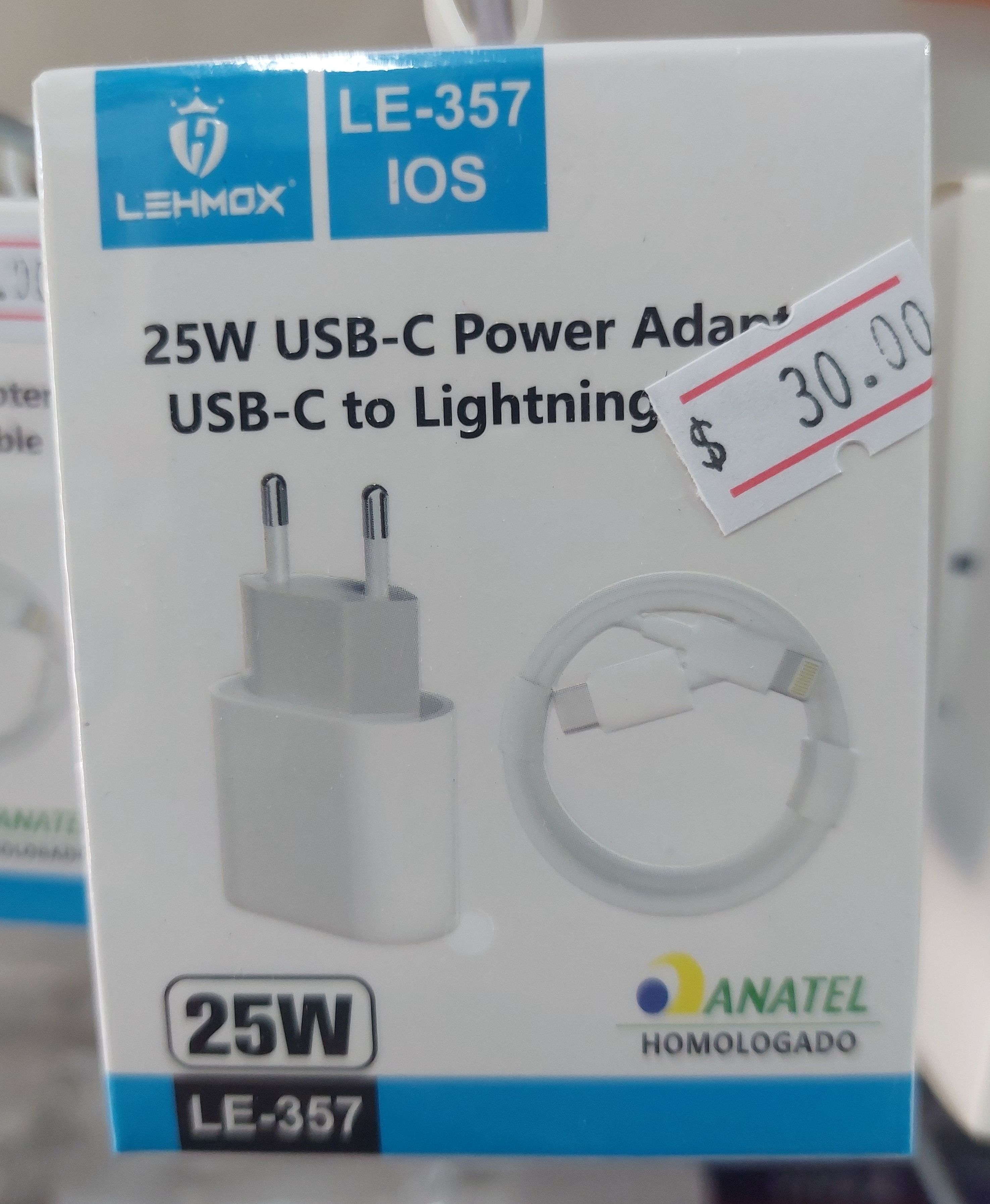 Carregador iPhone Tipo C Lightning