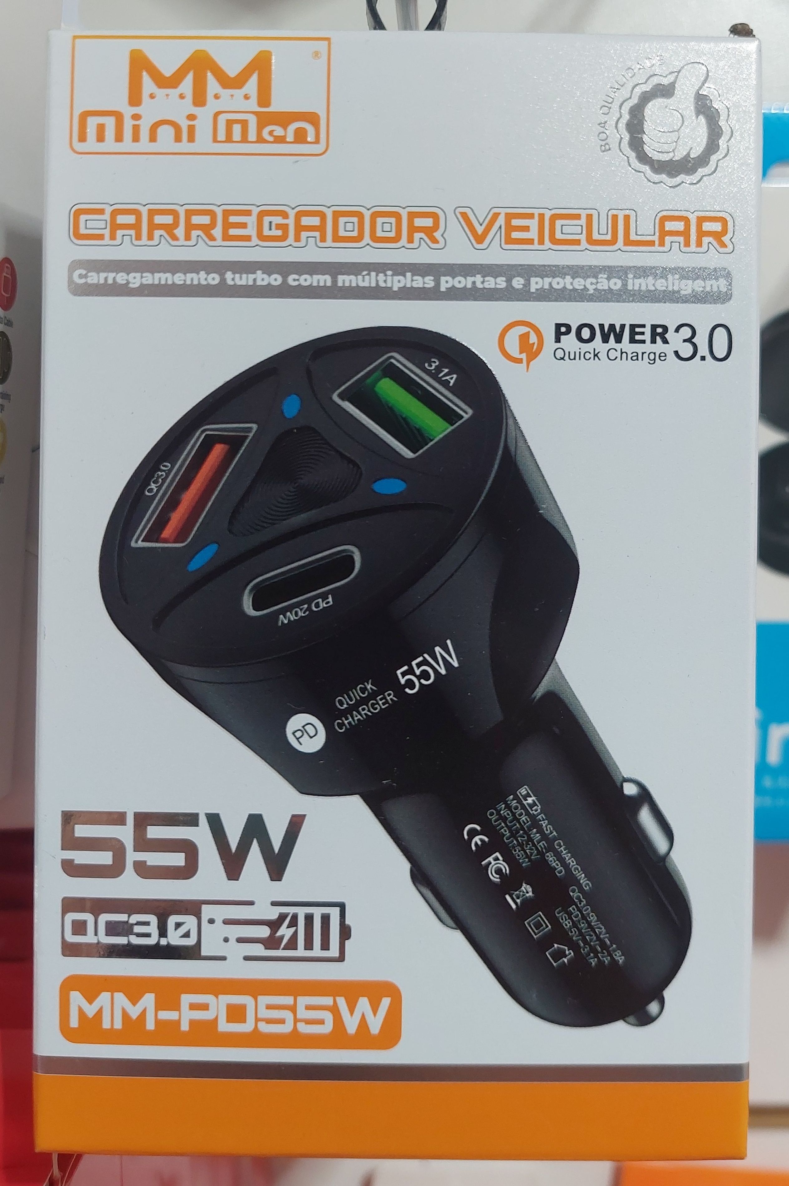 Carregador Veicular 55W