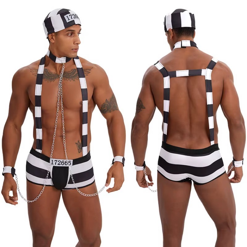 BAD INMATE Men’s Prisoner Costume Set