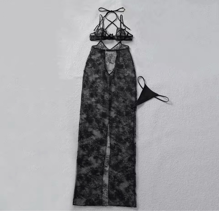 MELINA LACE CUTOUT MAXI SET