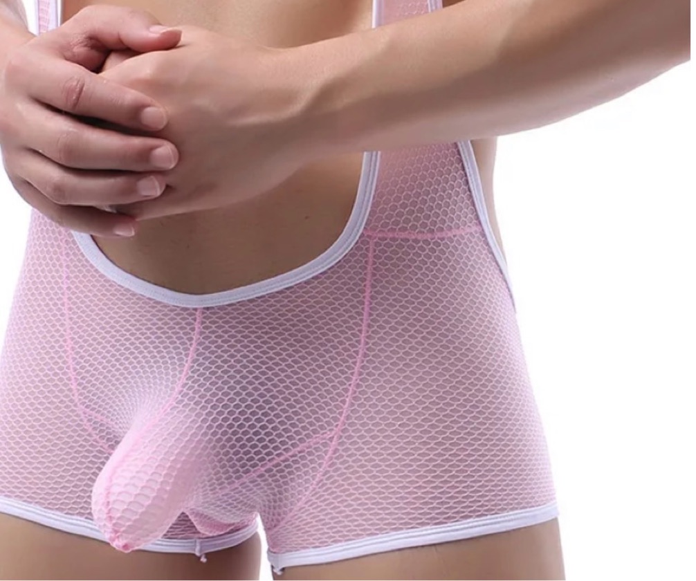 Men Jockstrap Boxer Leotard Underwear Wrestling Singlet Bodysuit Penis Pouch