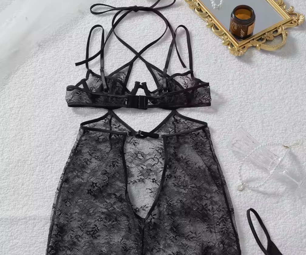 MELINA LACE CUTOUT MAXI SET