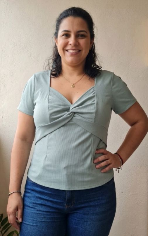 Blusa Risca Verde GG