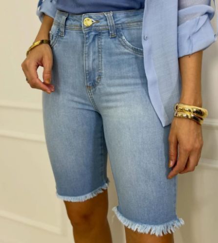 Bermuda Ciclista Jeans