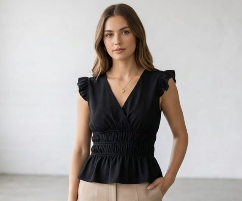 Blusa Lastéx Babado P