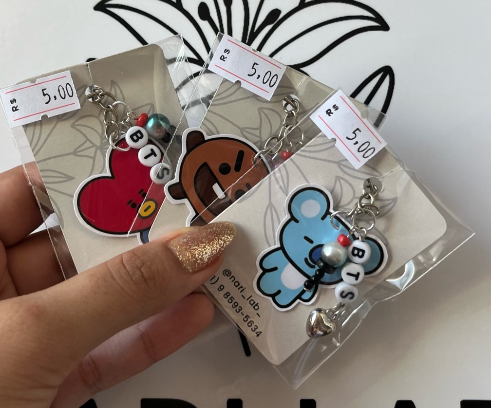 Chaveiro Miçanga BT21