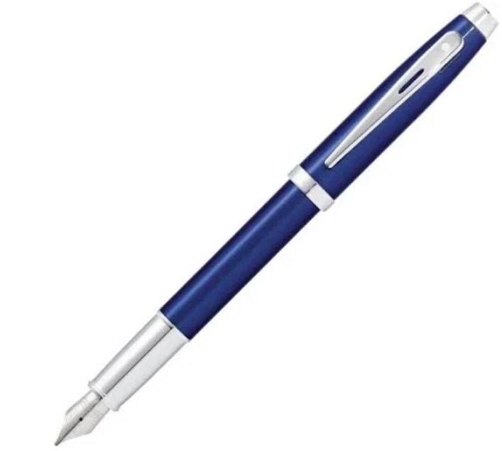 Sheaffer® 100 Glossy Blue with Chrome Trims Fountain Pen