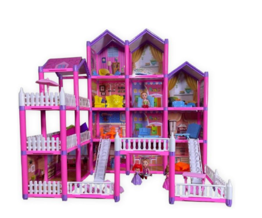 Casa de Muñecas con Accesorios - 306 Piezas