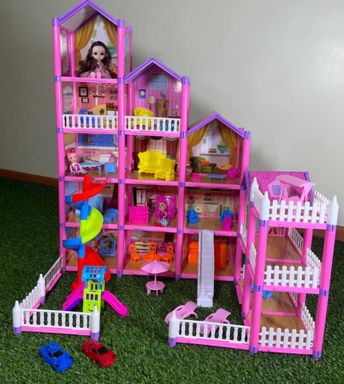 Casa de Muñecas con Accesorios - 310 Piezas