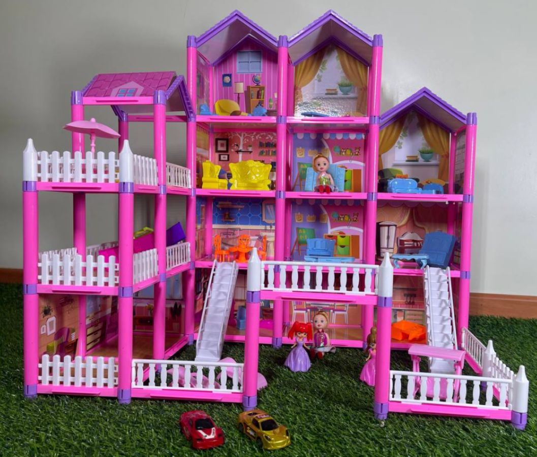 Casa de Muñecas con Accesorios - 306 Piezas