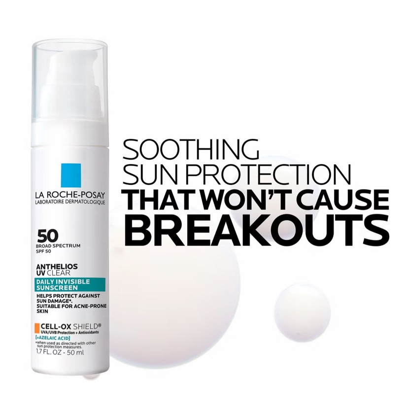 La Roche Posay Anthelios UV Clear Daily Invisible Sunscreen 50 ml
