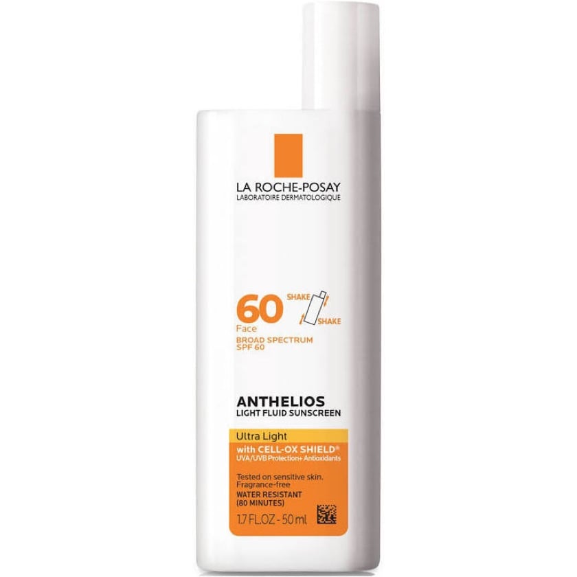 La Roche Posay Anthelios Ultra Light Fluid Face Sunscreen spf 60 | Protector solar ultra ligero con acabado mate para piel grasa a mixta