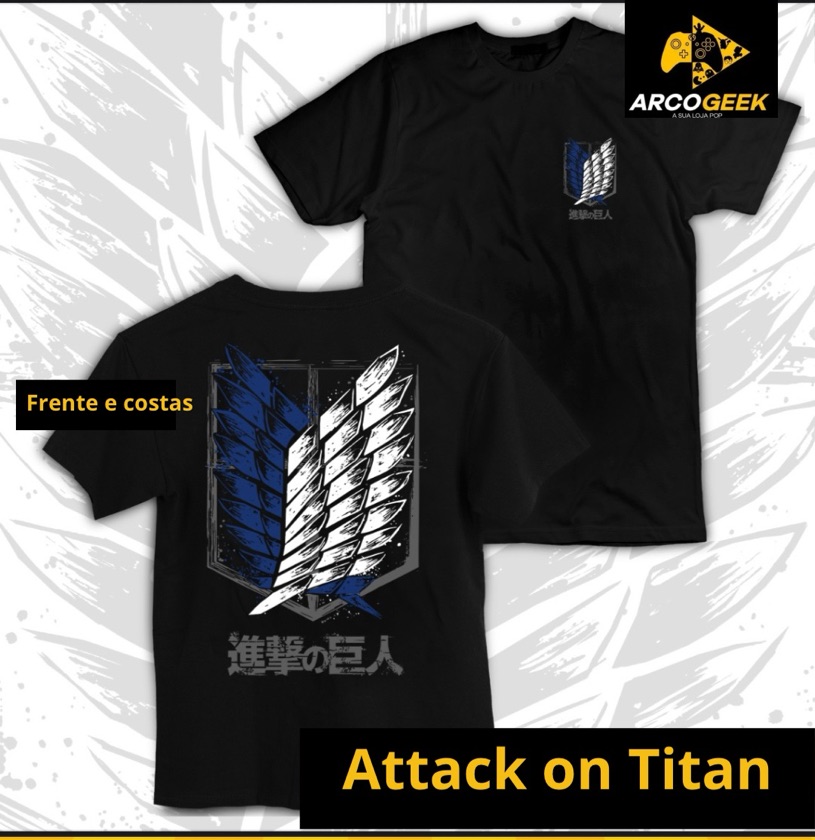 Camisa Attack on Titans - Reconhecimento