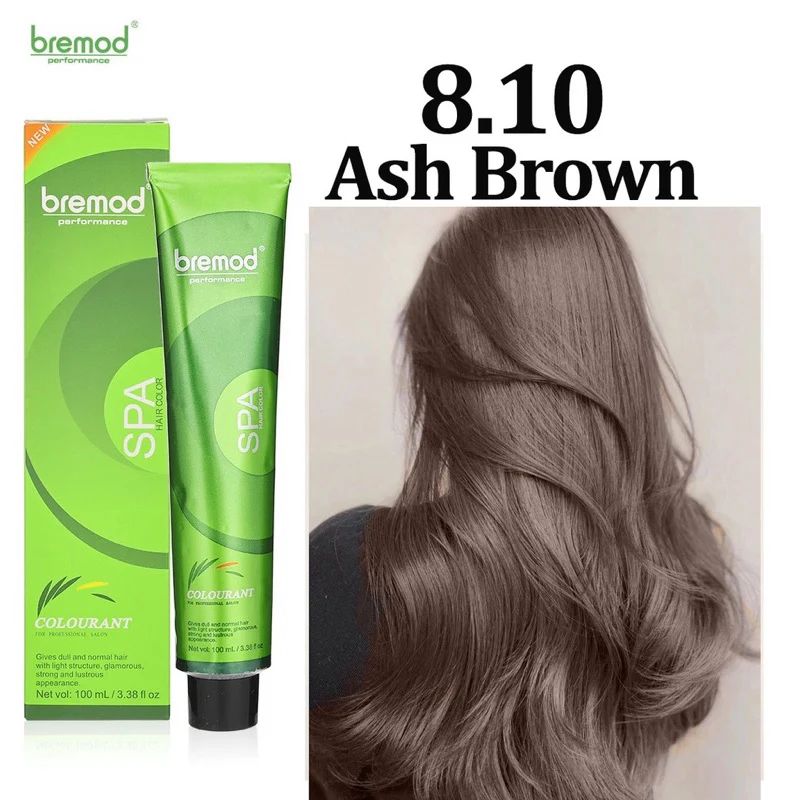 Bremod Hair Color 8.10- Ash Brown