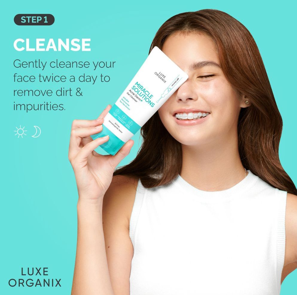 Luxe Organix Miracle Solutions Acne Derm + Gel Cleanser