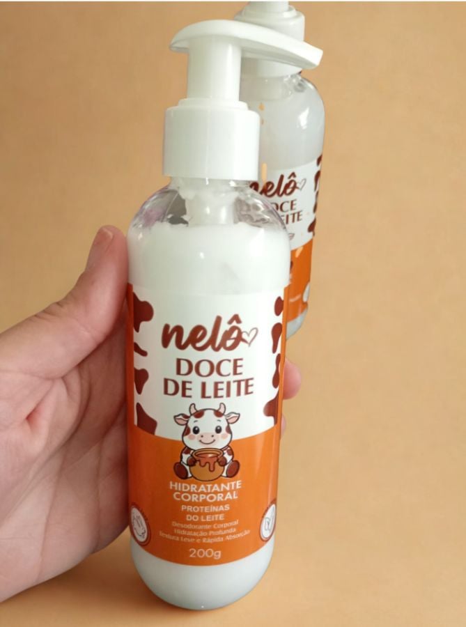 Kit Nelô Doce de Leite - Hidratante, Sabonete e Esfoliante Corporal