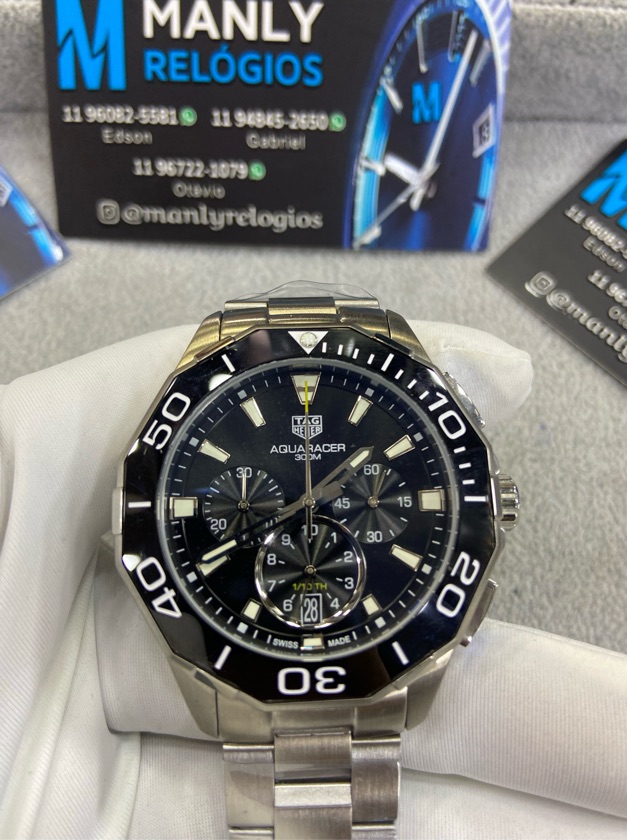 Aquaracer - All black com cronógrafo (bateria)