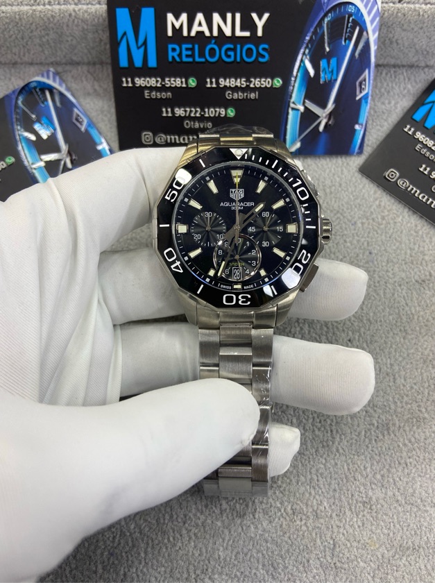 Aquaracer - All black com Cronógrafo (bateria)
