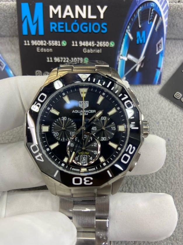 Aquaracer - All black com Cronógrafo (bateria)