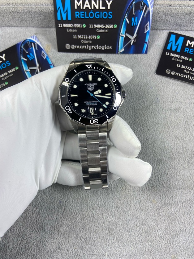 Aquaracer - All black / Ponteiro Azul (automático)