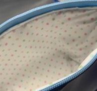 Necessaire Celeste Trapézio S -Coleção Celeste