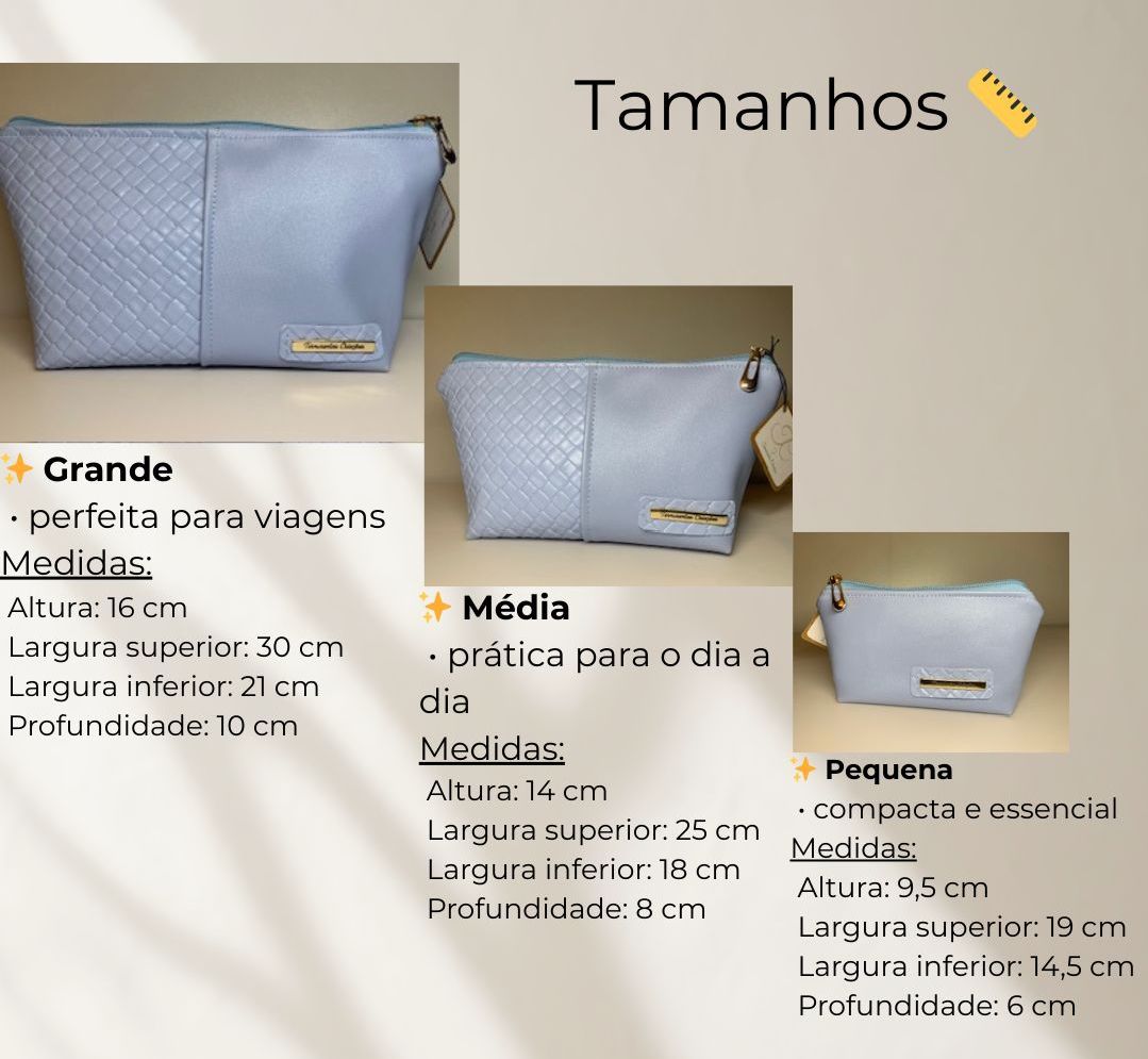 Conjunto Completo Celeste (Pequena + Média + Grande)