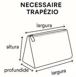 Mini Necessaire Lumina Trapézio