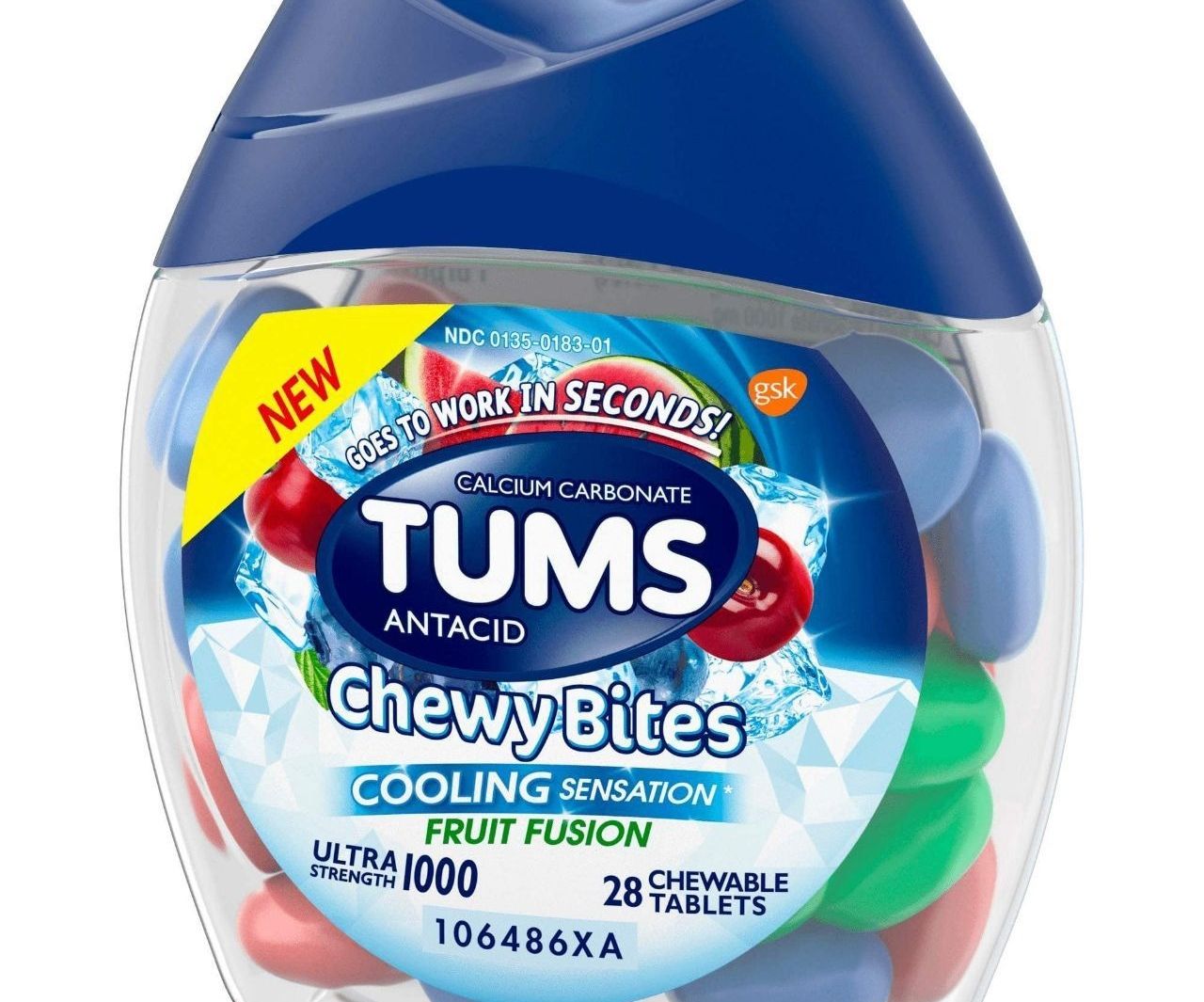 Tums Sensación refrescante Tabletas para el dolo estomacal