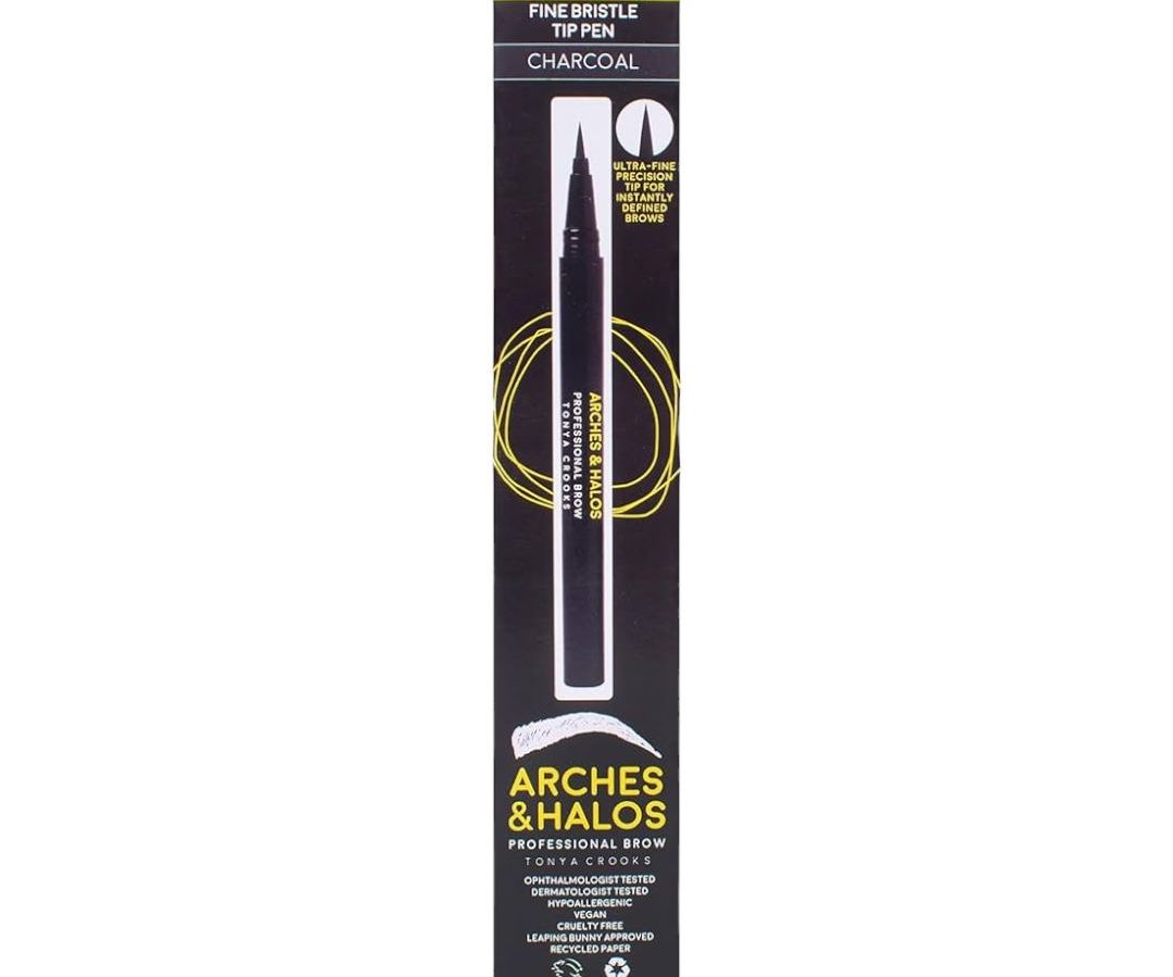 Arches & Halos Bolígrafo de punta de cerdas finas, lápices de cejas para mujer