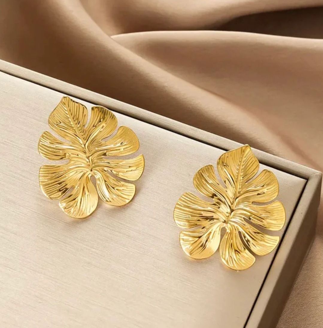 Aretes Hojas Tropical