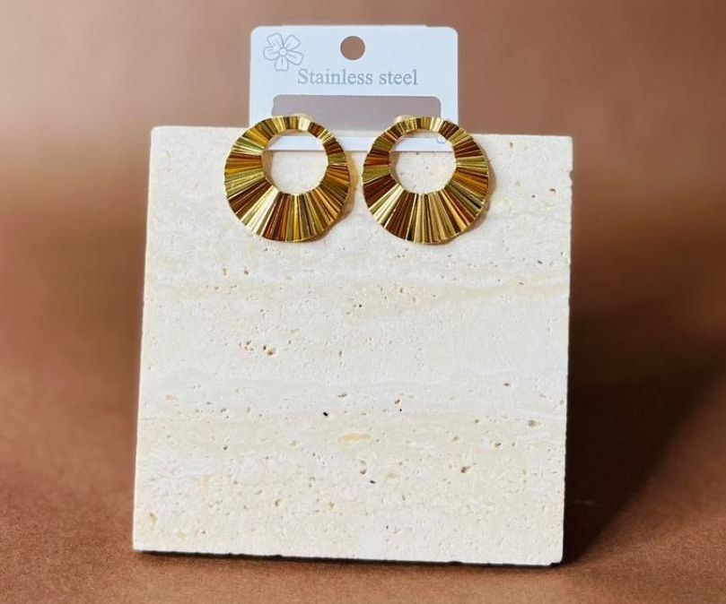 Aretes Circulares Texturizados