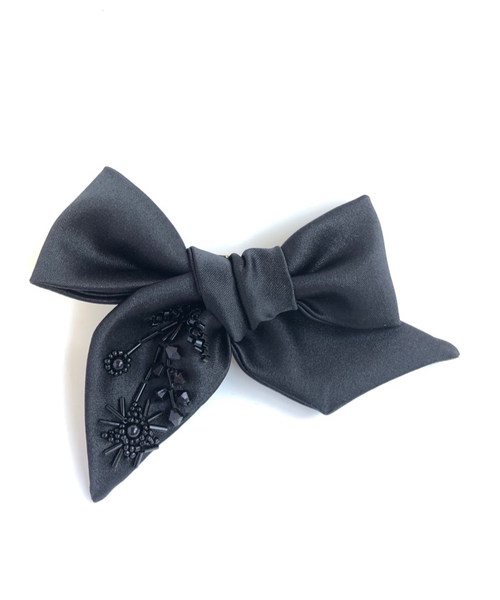 Laço acetinado preto