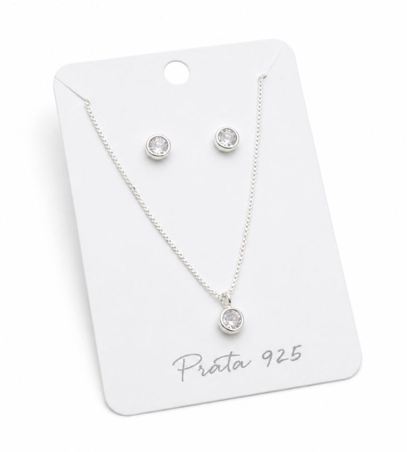 Conjunto pontos - Prata 925